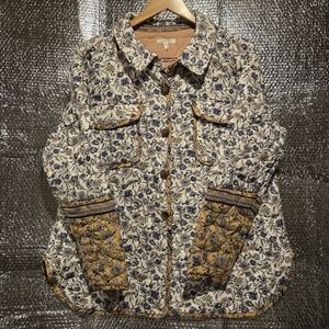 Maurices floral jacket, button, quilted NWT XXL